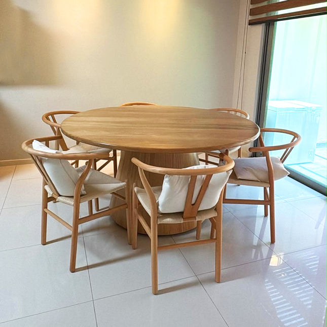 Mesa de Comedor para 6 personas Noa,100%rosa morada